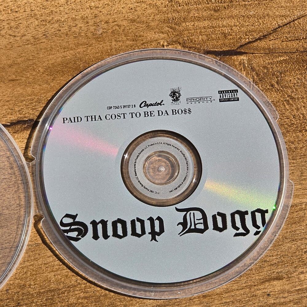 Vtg 2002 Snoop Dogg Paid Tha Cost To Be Da Bo$$ CD Rap Hip Hop